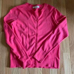 LOFT salamander pink cardigan